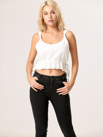Moss Rose  Knot Straps Top